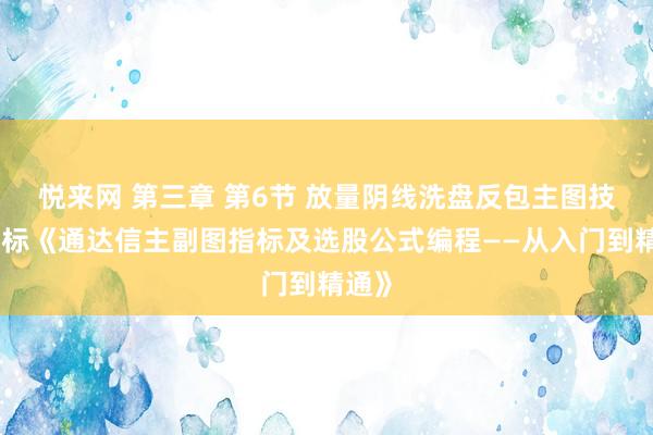 悦来网 第三章 第6节 放量阴线洗盘反包主图技术指标《通达信主副图指标及选股公式编程——从入门到精通》
