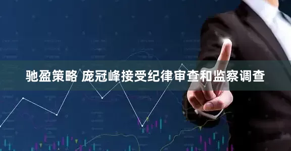 驰盈策略 庞冠峰接受纪律审查和监察调查